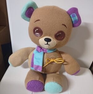 Thready Bear Animated Talking Plush Toy 14 Inches Stuffed Animal Toy Kids EUC